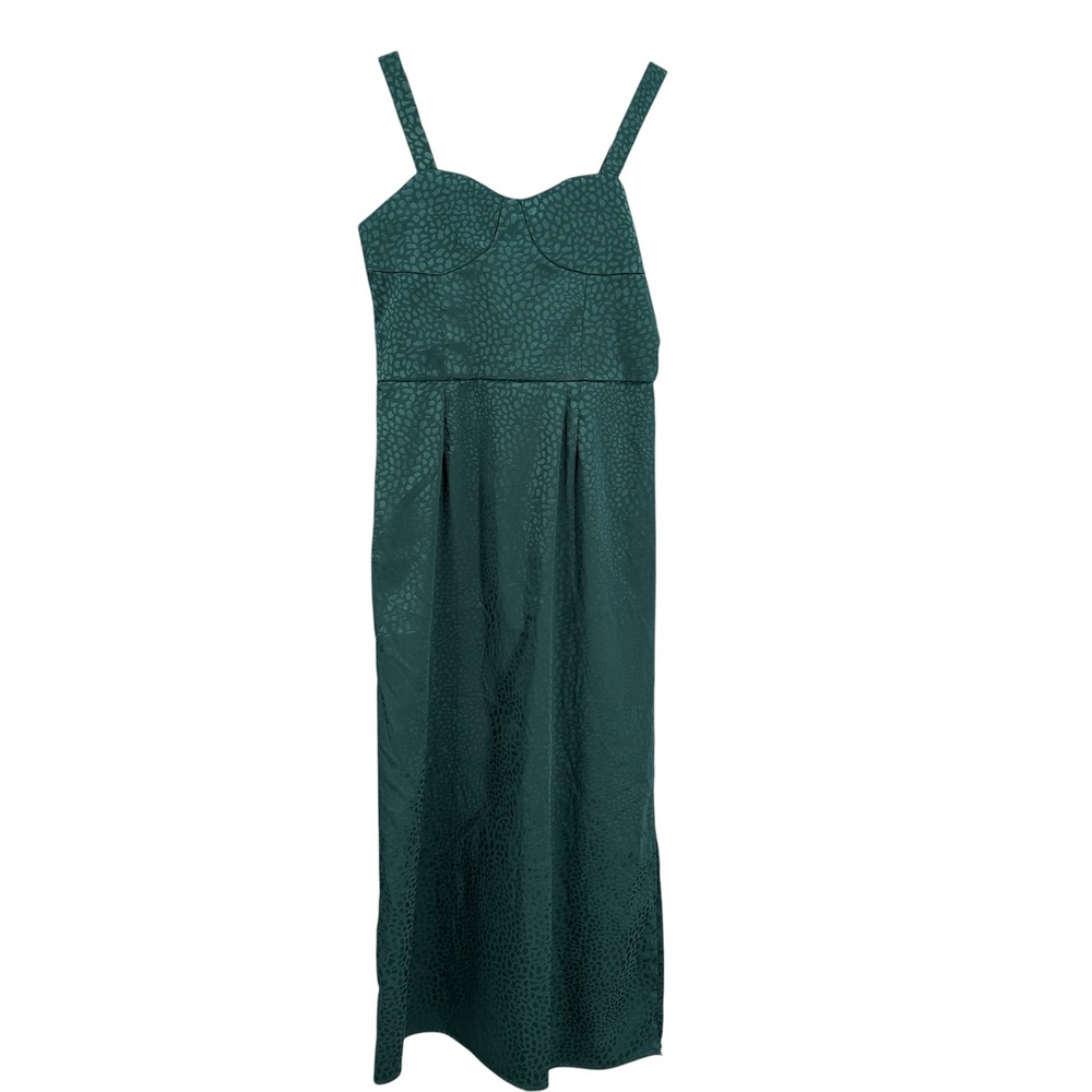 Ava & Yelly Girls Maxi Dress Green Textured Sleeveless Kids Size 10